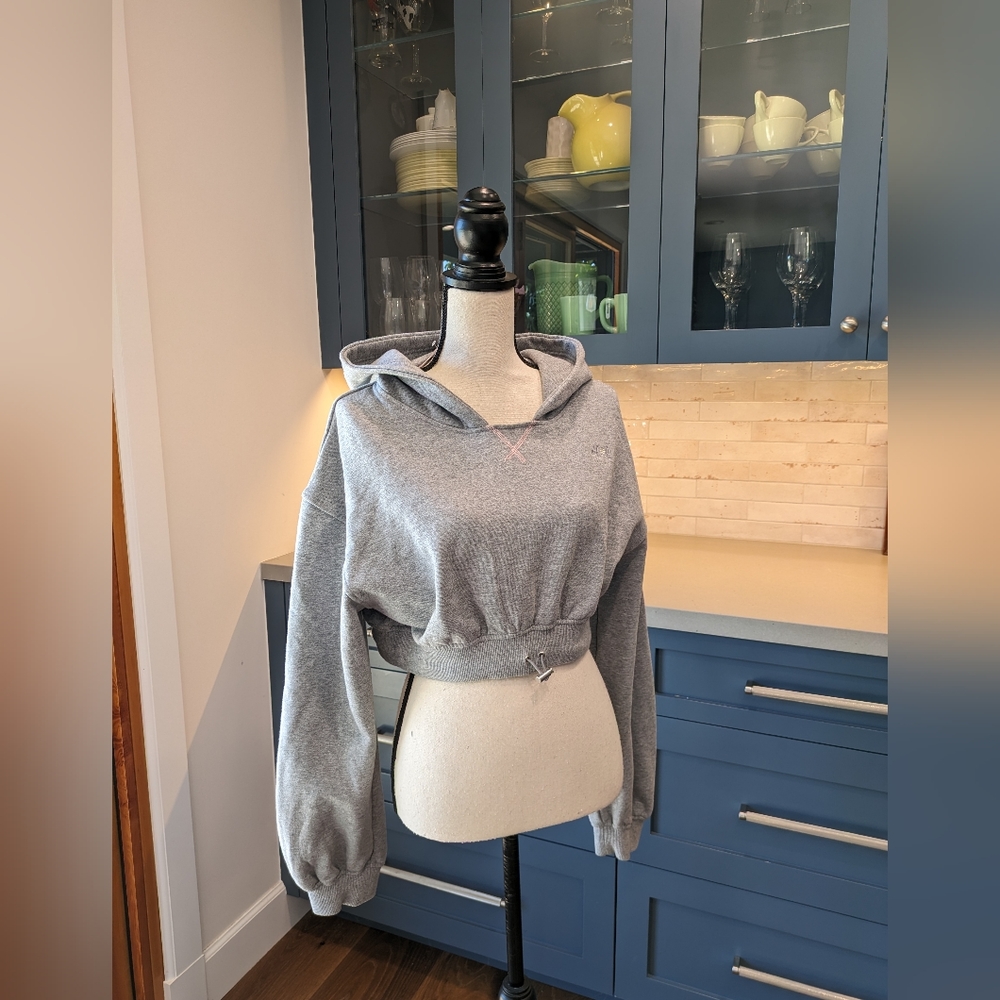 For Love & Lemons x Victoria Secret Josie Hoodie NWT in Heathered Gray 🩶
